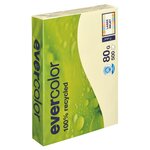 Ramette papier couleur recyclé clairefontaine evercolor a4 80 gr - 500 feuilles - canari - lot de 5 - jaune canari