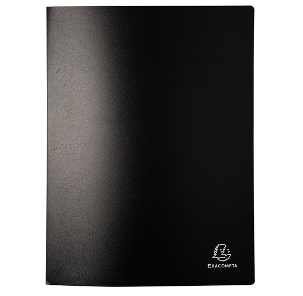 Protège-documents A4 Polypro 20 pochettes 40 vues Noir EXACOMPTA