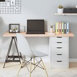 vidaXL Dessus de table 140x60x(2-4) cm bois de chêne massif non traité