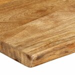 vidaXL Dessus de table 140x40x3 8 cm bord vivant bois massif manguier