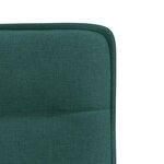 vidaXL Chaises à manger lot de 4 vert foncé tissu