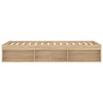 vidaXL Cadre de lit chêne sonoma 90x190 cm
