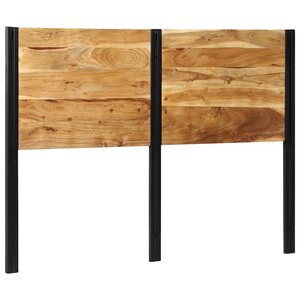 vidaXL Tête de lit 140 cm bois massif d'acacia et fer