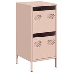 vidaXL Buffet rose 35x39x73 5 cm acier laminé à froid