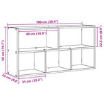 vidaXL Étagère murale chêne sonoma 100x25x50 cm bois d'ingénierie