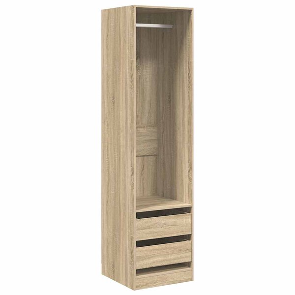 vidaXL Garde-robe avec tiroirs Chêne sonoma Bois d'ingénierie
