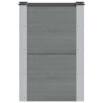 vidaXL Jardinière surélevée Gris 50 x 30 x 72 cm WPC et Aluminium