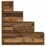 vidaXL Bibliothèque vieux bois 157x24x160 cm bois d'ingénierie