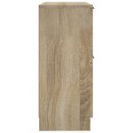 vidaXL Buffets 2 Pièces Chêne Sonoma 30x30x70 cm Bois d'ingénierie