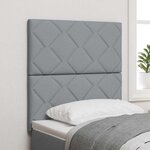 vidaXL Tête de lit Gris clair 80 cm tissu