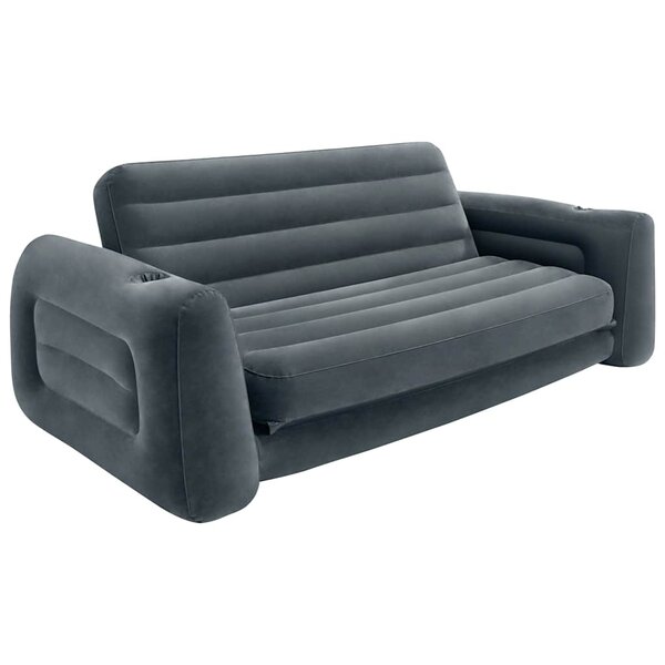 Intex Chaise coulissante 203x231x66 cm Gris foncé