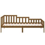 vidaXL Lit de jour sans matelas marron miel 80x200 cm bois pin massif