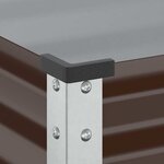 vidaXL Jardinière marron 100x45x90 cm acier