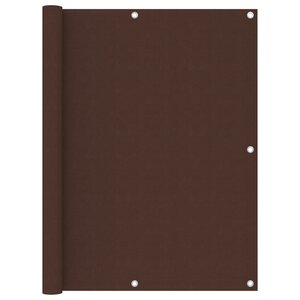 vidaXL Écran de balcon Marron 120x400 cm Tissu Oxford