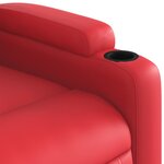 vidaXL Fauteuil inclinable Rouge Similicuir