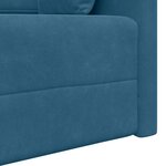 vidaXL Canapé-lit Bleu 213 x 76 x 77 cm Velours