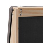 vidaXL Tête de lit capitonnée Taupe 120 cm Pin massif