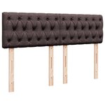vidaXL Sommier à lattes de lit avec matelas Marron foncé 160x200 cm
