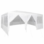 vidaXL Tente de fête Blanc 600 x 400 x 266 cm Polyester  Acier