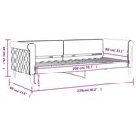 vidaXL Lit de repos sans matelas vert foncé 80x200 cm velours