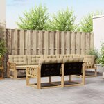 vidaXL Ensemble de canapés d'extérieur 7 pc Blanc et Beige