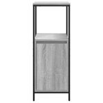 vidaXL Meuble de salle de bain avec étagères sonoma gris 36x35x95 cm