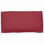 vidaXL Coussin de palette pour siège/dossier rouge vin 120x60x12 cm en tissu Oxford.