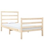 vidaXL Cadre de lit sans matelas bois massif