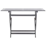 vidaXL Ensemble à manger de jardin 5 Pièces Bois d'acacia massif Gris