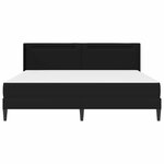 vidaXL Cadre de lit avec matelas 180 x 200 cm Noir