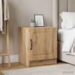 vidaXL Cabinet de chevet 2 pièces Chêne artisanal 43 x 34 5 x 47 cm