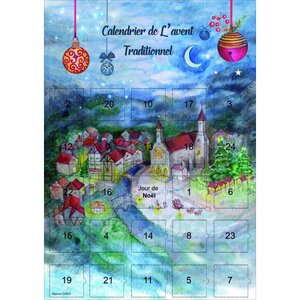 Calendrier de l'avent Noel traditionnel