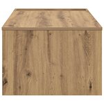 vidaXL Table basse Chêne artisanal 95 x 50 x 34 cm Bois d'ingénierie