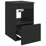 vidaXL Armoire de salle de bain Noir 30 x 41 x 50 cm Bois d'ingénierie