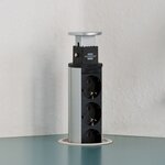 Brennenstuhl multiprise de table à 3 prises avec chargeur usb 2 m
