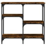 vidaXL Table console chêne fumé 80x29x75 cm bois d'ingénierie
