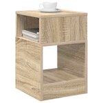 vidaXL Table d'appoint 2 Pièces Chêne Sonoma 30 5 x 30 x 45 cm