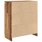 vidaXL Buffet avec tiroir vieux bois 71x35x84 cm bois d'ingénierie
