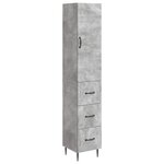 vidaXL Ensemble de Meubles 2 Pièces Gris béton 33 x 34 5 x 90 cm