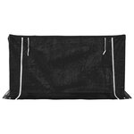 vidaXL Portant de bois de chauffage et housse de pluie acier galvanisé