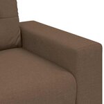 vidaXL Ensemble de Canapés 2 Pièces Marron 221 x 78 x 80 cm Tissu