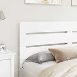 vidaXL Tête de lit Blanc 200 cm Bois d'ingénierie