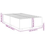 vidaXL Cadre de lit blanc 120x190 cm similicuir