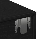 vidaXL Étagère murale avec tiroirs noir 100x36x19 cm bois d'ingénierie