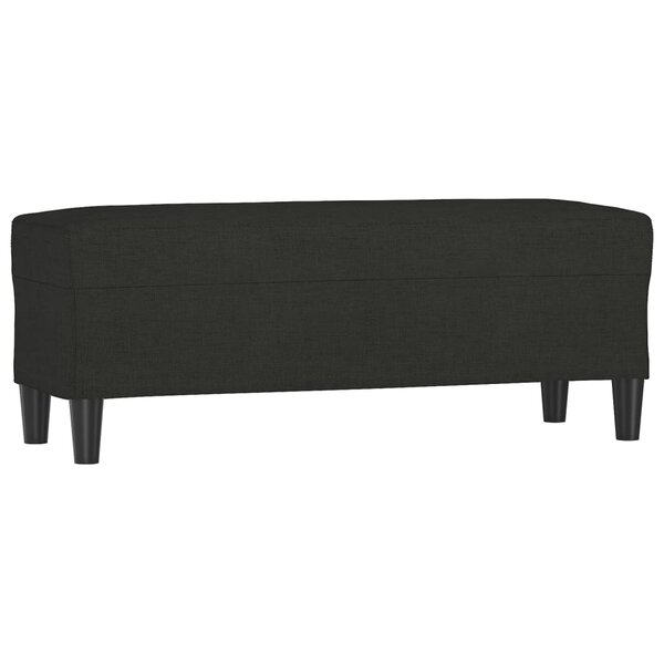vidaXL Banc Noir 100x35x41 cm Tissu
