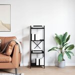 vidaXL Bibliothèque Chêne noir 40 x 30 x 118 cm Bois d'ingénierie