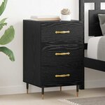 vidaXL Cabinet de chevet Chêne noir 40 x 40 x 66 cm Bois d'ingénierie