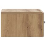 vidaXL Cabinet de chevet mural Chêne artisanal 34 5 x 33 x 20 cm