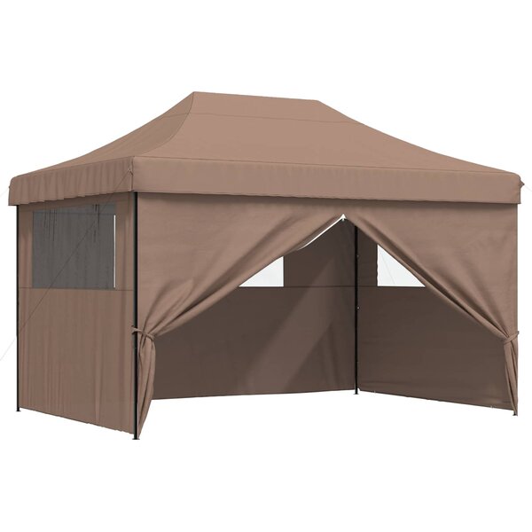 vidaXL Tente de fête Marron 279 x 410 x 315 cm Tissu Oxford