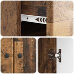 vidaXL Buffet Bois ancien 66 x 34 5 x 90 cm Bois d'ingénierie